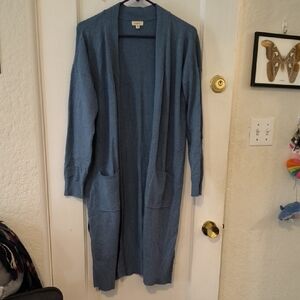 Debut | Soft Blue Women's Long Cardigan